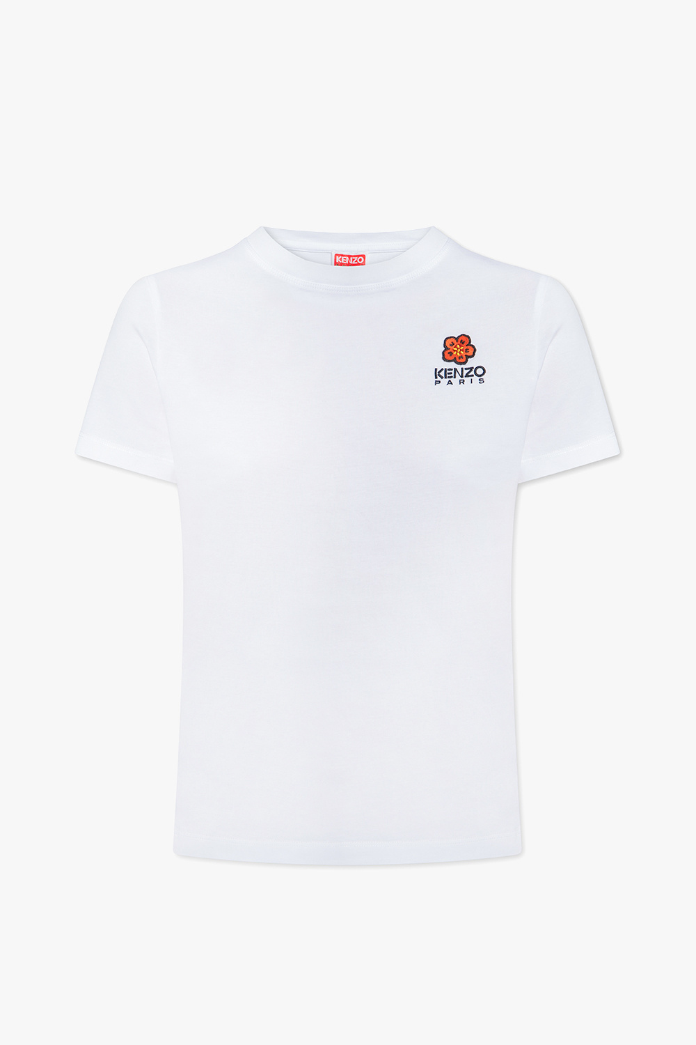 Hvid T shirt med rulleaermer fra New Look Tech shirt with logo Kenzo White T StasanetShops KR